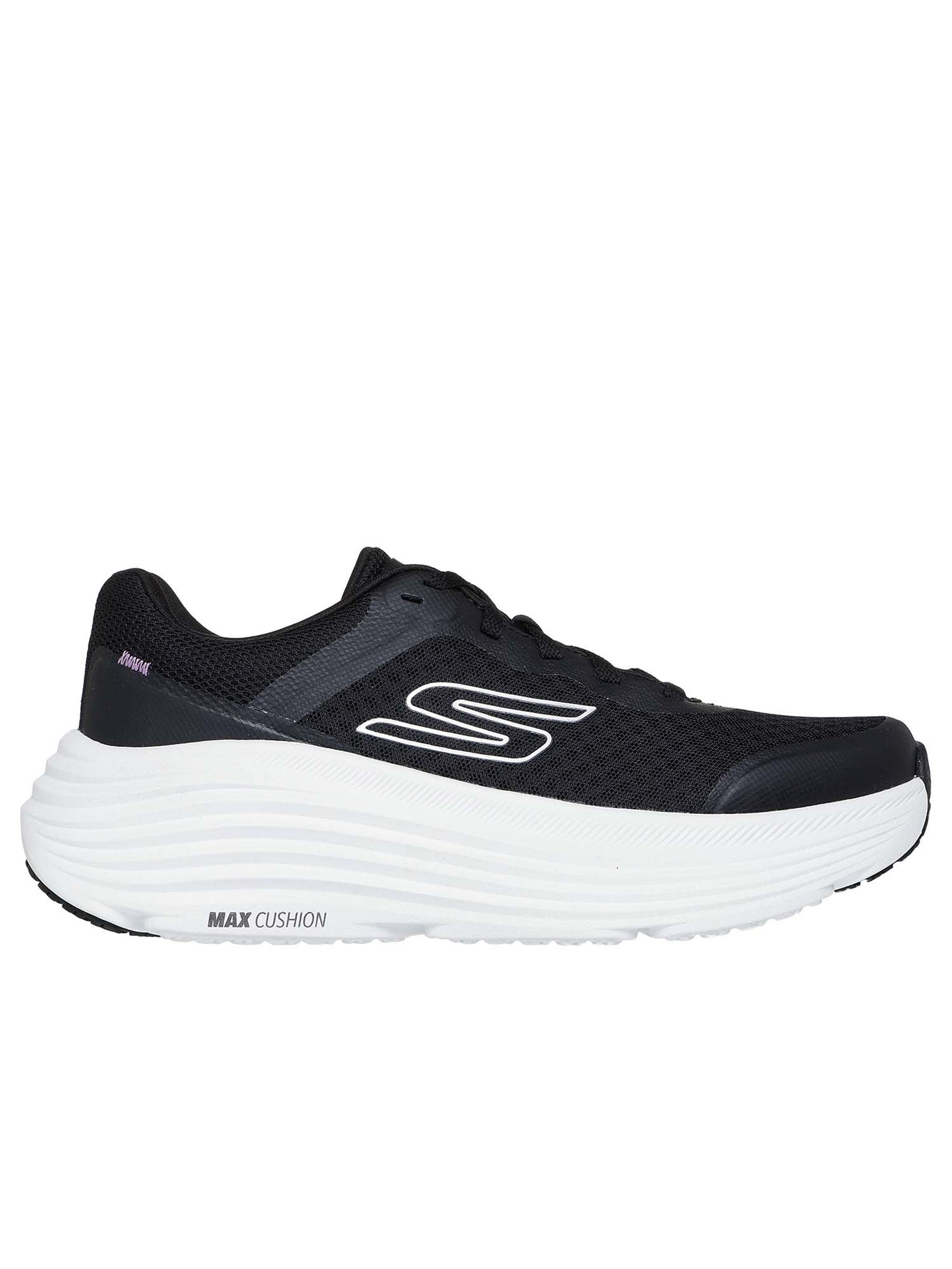 SNEAKERS MAX CUSHION ENDEAVOUR SKECHERS DA DONNA NERO BIANCO