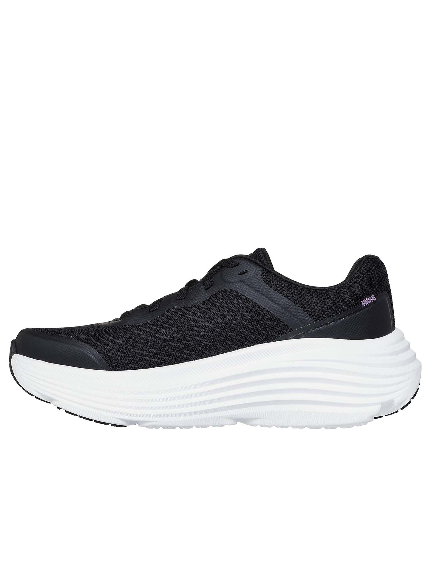 SNEAKERS MAX CUSHION ENDEAVOUR SKECHERS DA DONNA NERO BIANCO