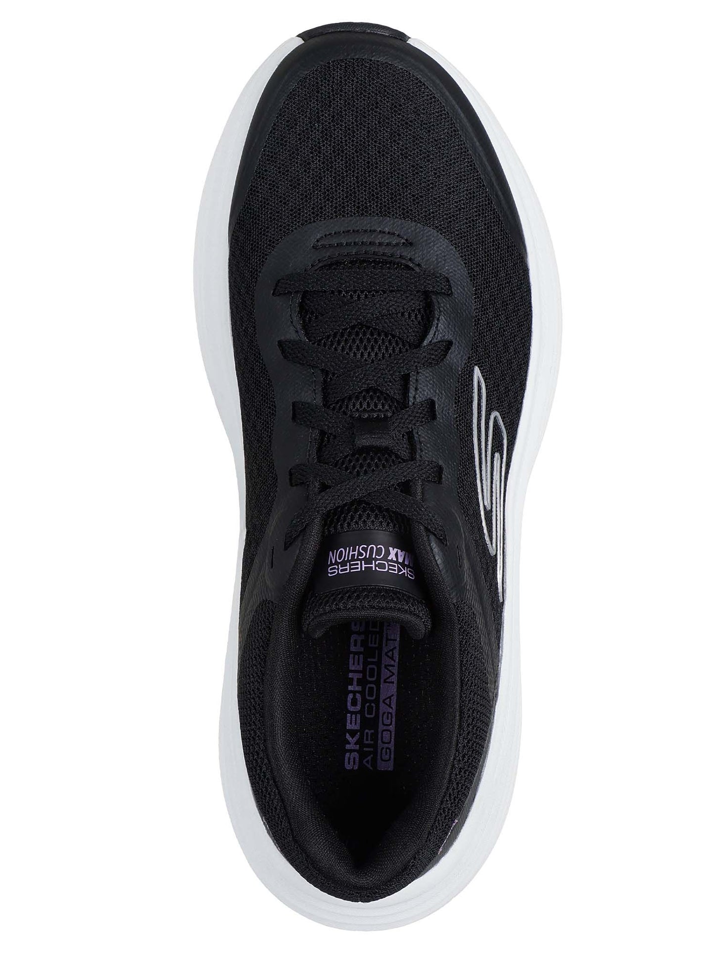 SNEAKERS MAX CUSHION ENDEAVOUR SKECHERS DA DONNA NERO BIANCO