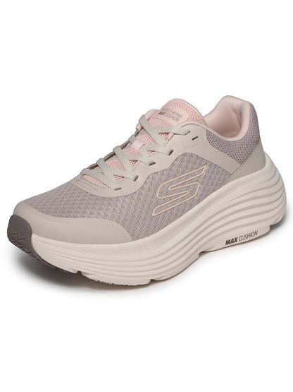 SNEAKERS MAX CUSHION ENDEAVOUR SKECHERS DA DONNA NATURALE