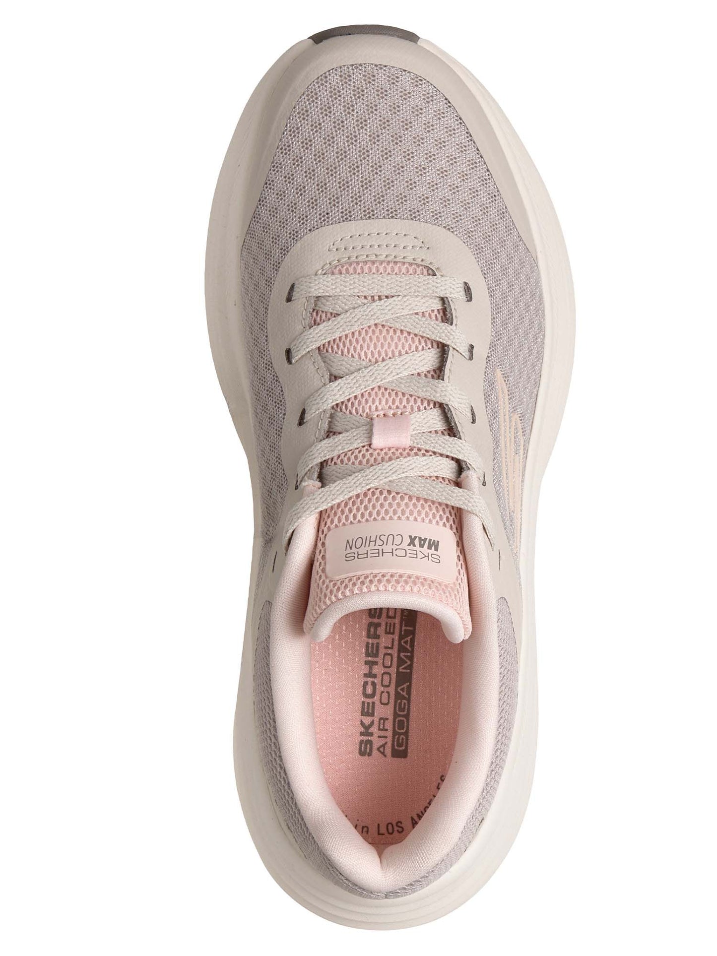 SNEAKERS MAX CUSHION ENDEAVOUR SKECHERS DA DONNA NATURALE