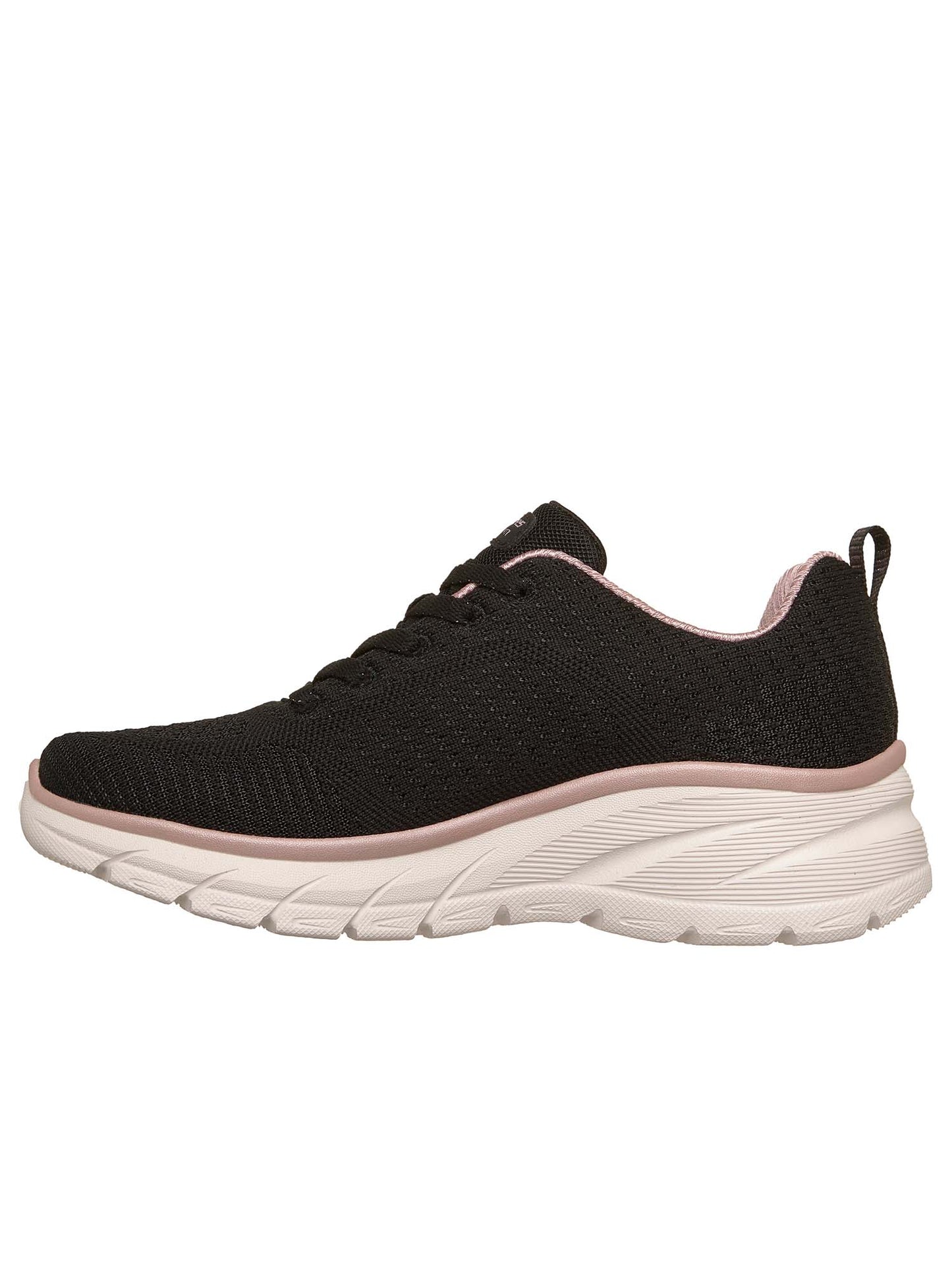 SNEAKERS FASHION FIT SKECHERS DA DONNA NERO ROSA