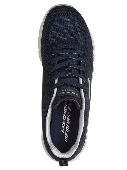 SNEAKERS FASHION FIT SKECHERS DA DONNA BLU ARGENTO