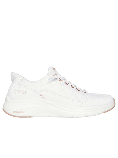 SNEAKERS SLIP-INS CONTOUR SKECHERS DA DONNA BIANCO