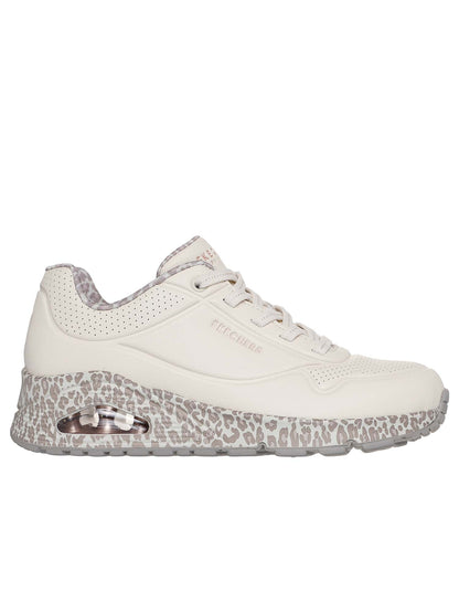 SKECHERS SNEAKERS UNO SAFARI DA DONNA bianco