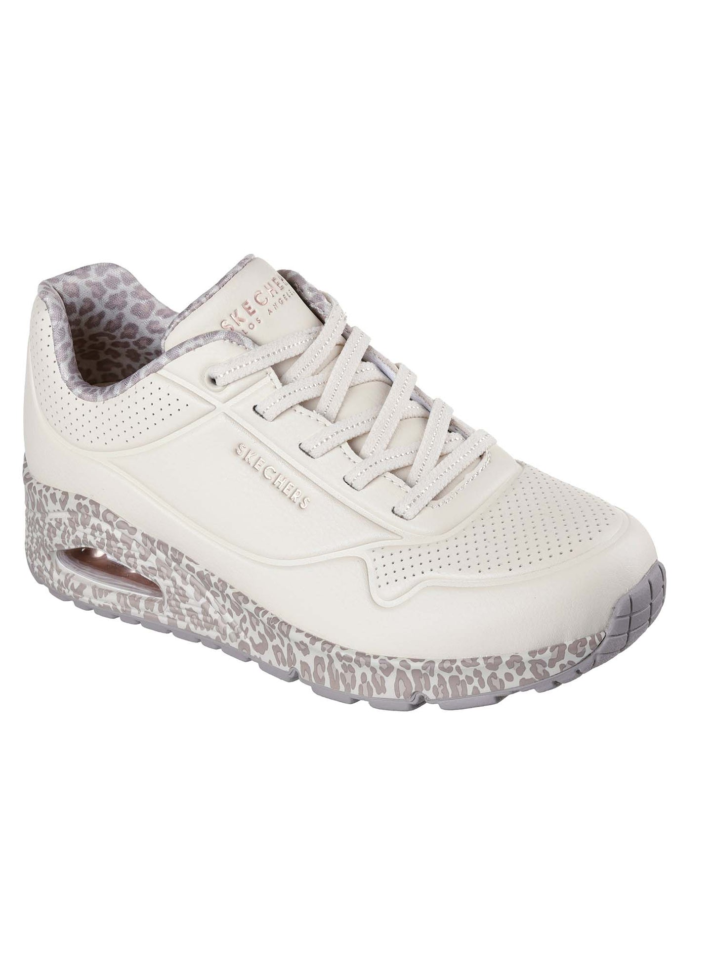 SKECHERS SNEAKERS UNO SAFARI DA DONNA bianco