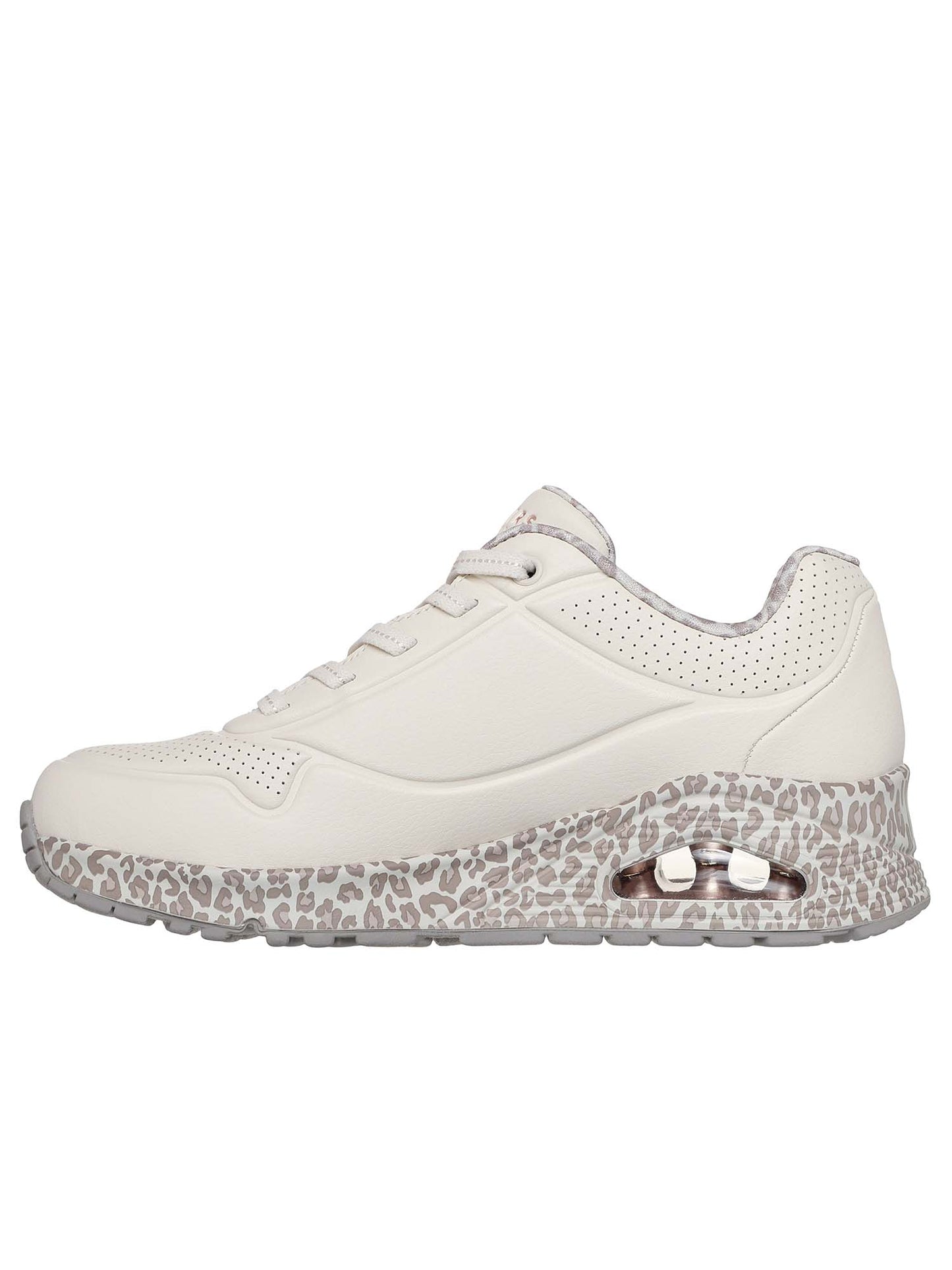 SKECHERS SNEAKERS UNO SAFARI DA DONNA bianco
