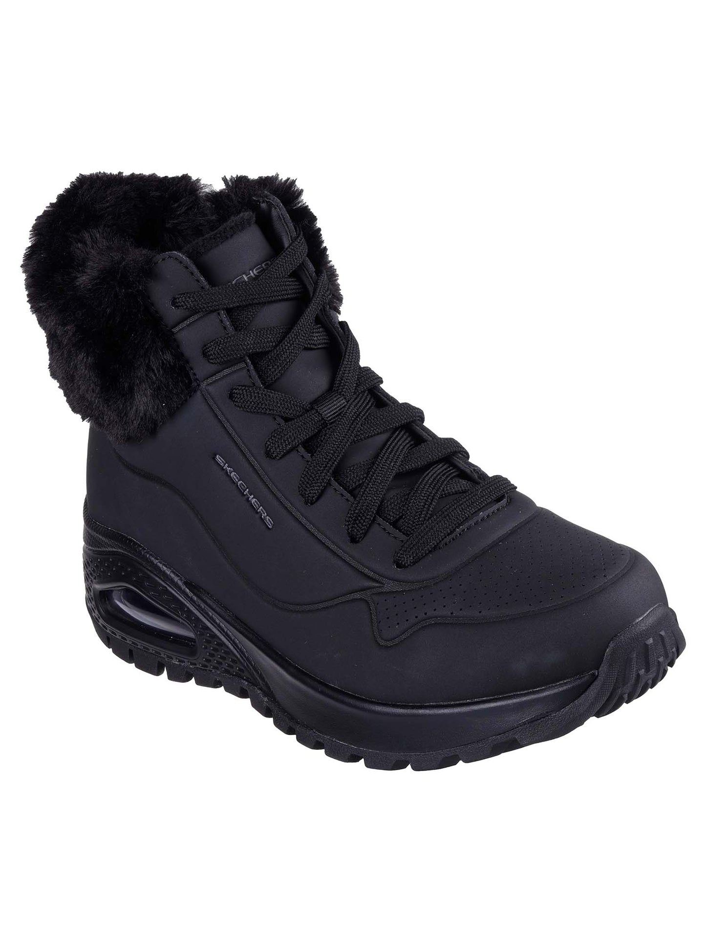 SCARPONCINO UNO RUGGED FALL AIR SKECHERS DA DONNA NERO