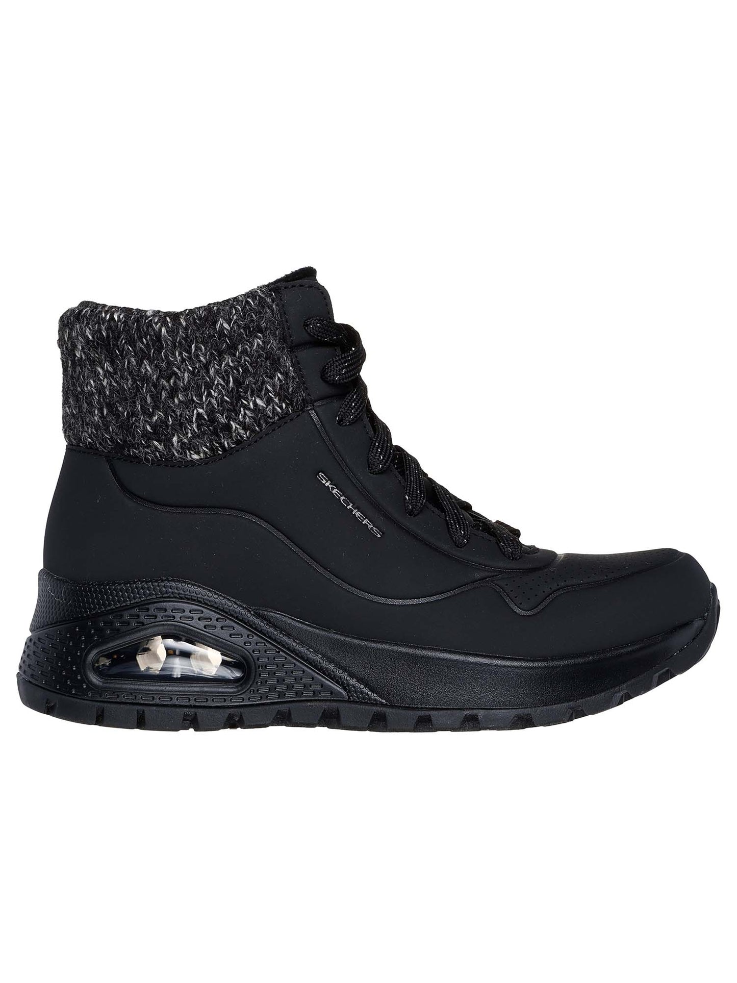 SCARPONCINO UNO RUGGED SKECHERS DA DONNA NERO