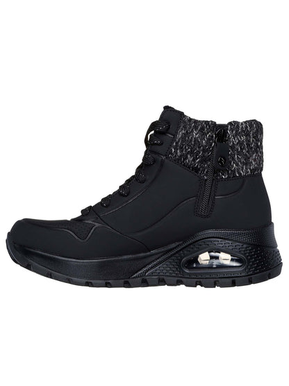 SCARPONCINO UNO RUGGED SKECHERS DA DONNA NERO