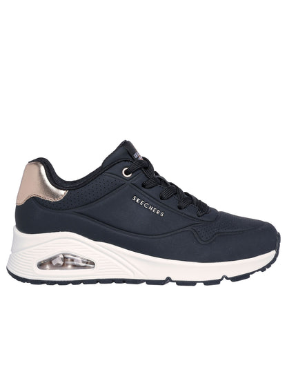 SNEAKERS UNO GOLDEN AIR SKECHERS DONNA NERO-BIANCO