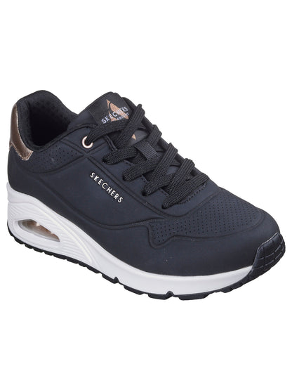 SNEAKERS UNO GOLDEN AIR SKECHERS DONNA NERO-BIANCO
