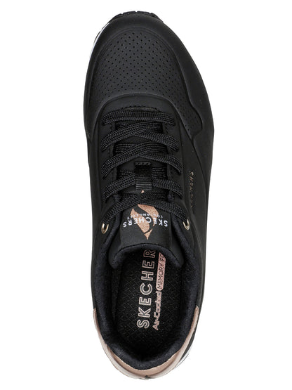 SNEAKERS UNO GOLDEN AIR SKECHERS DONNA NERO-BIANCO