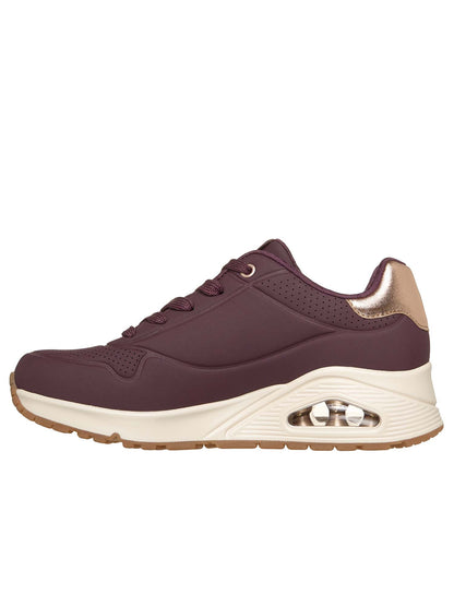 Skechers Uno Golden, sneakers da donna bordeaux