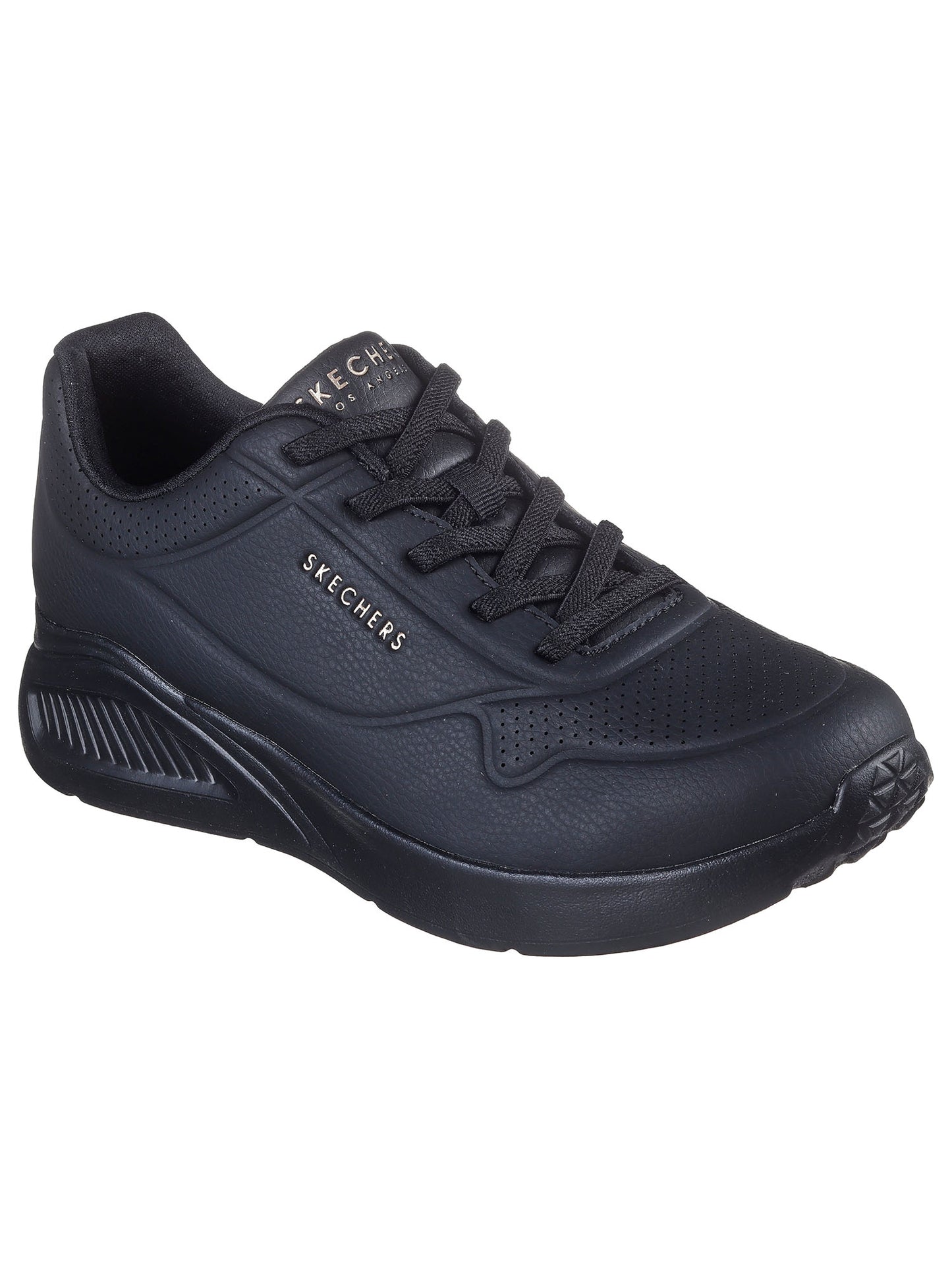 SNEAKERS UNO LITE CON LACCI ELASTICI SKECHERS DA DONNA NERO