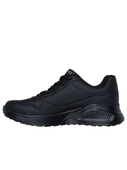 SNEAKERS UNO LITE CON LACCI ELASTICI SKECHERS DA DONNA NERO