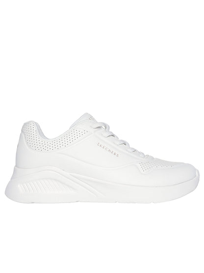 SNEAKERS UNO LITE CON LACCI ELASTICI SKECHERS DA DONNA BIANCO