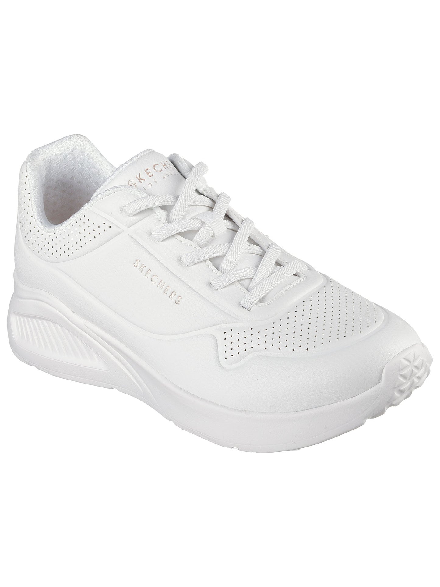 SNEAKERS UNO LITE CON LACCI ELASTICI SKECHERS DA DONNA BIANCO