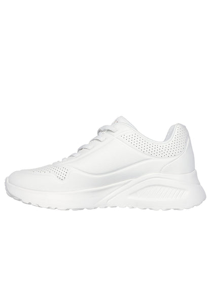 SNEAKERS UNO LITE CON LACCI ELASTICI SKECHERS DA DONNA BIANCO