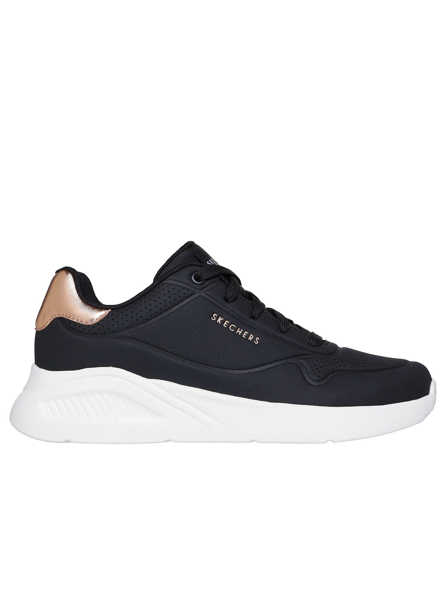 SNEAKERS UNO LIGHT SKECHERS DA DONNA NERO