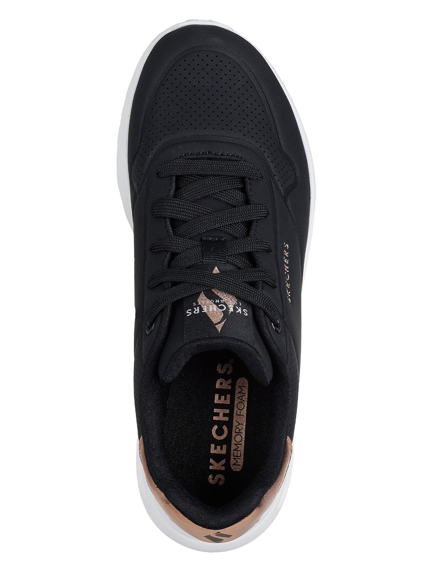 SNEAKERS UNO LIGHT SKECHERS DA DONNA NERO