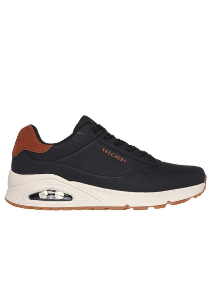 SKECHERS SNEAKERS UNO SUITED ON AIR DA UOMO NERO