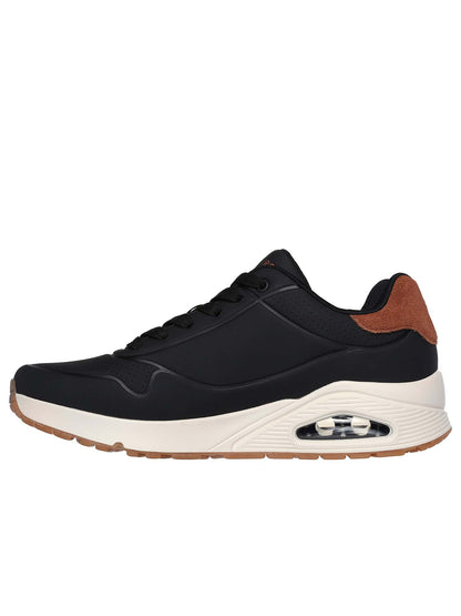 SKECHERS SNEAKERS UNO SUITED ON AIR DA UOMO NERO