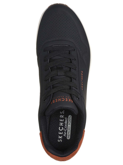 SKECHERS SNEAKERS UNO SUITED ON AIR DA UOMO NERO