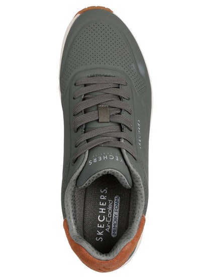 SNEAKERS UNO SUITED ON AIR SKECHERS  DA UOMO OLIVA