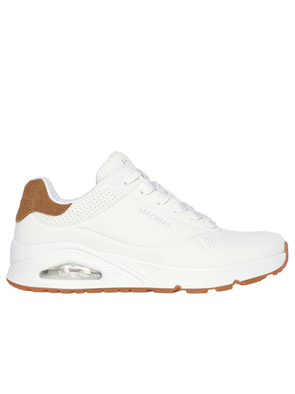 SNEAKERS UNO SUITED ON AIR SKECHERS DA UOMO BIANCO
