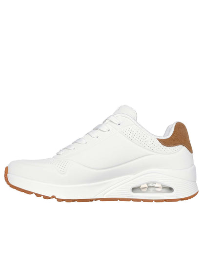 SNEAKERS UNO SUITED ON AIR SKECHERS DA UOMO BIANCO