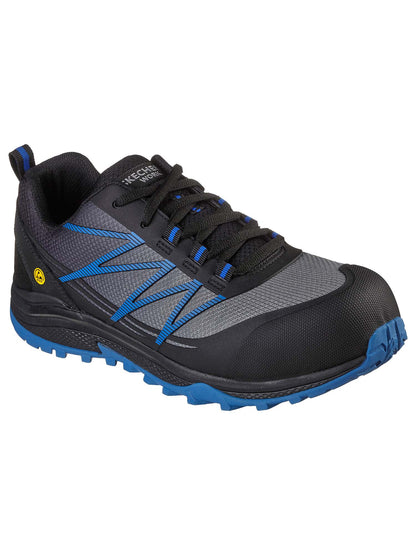 Skechers work puxal antinfortunistica da uomo nero turchese