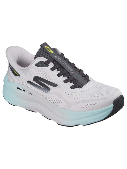 Skechers Max Run, sneakers slip-on da uomo grigie