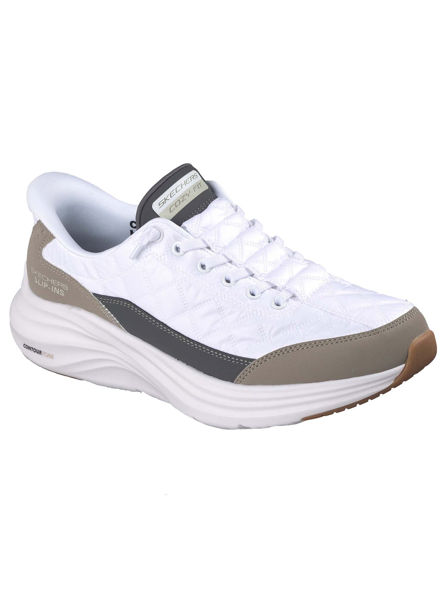 SLIP-INS CONTOUR FOAM COZY FIT SKECHERS DA UOMO BIANCO