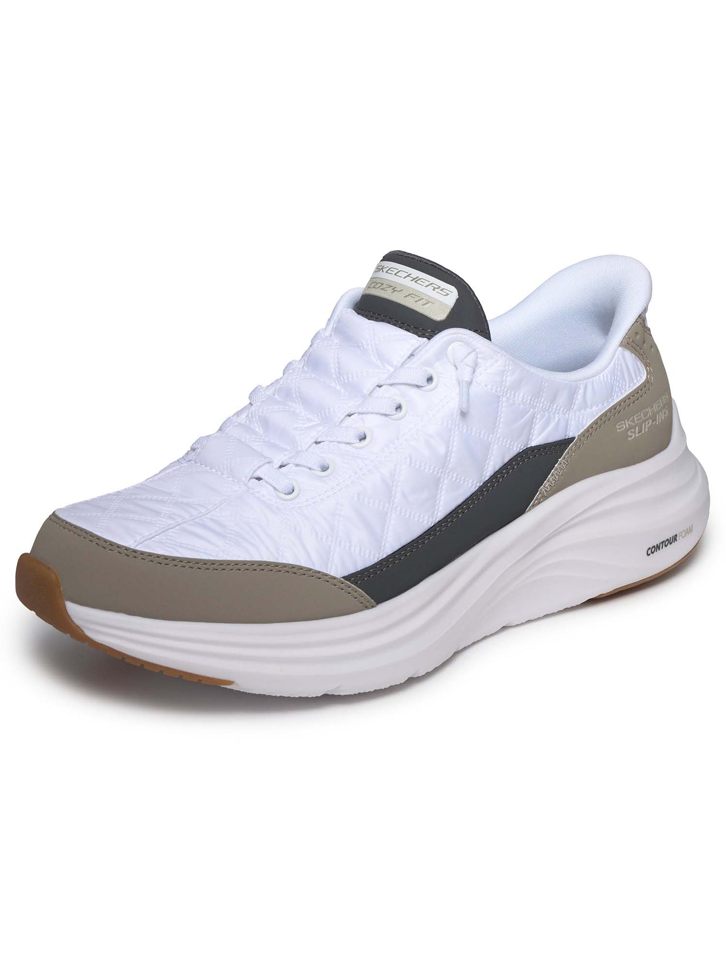 SLIP-INS CONTOUR FOAM COZY FIT SKECHERS DA UOMO BIANCO