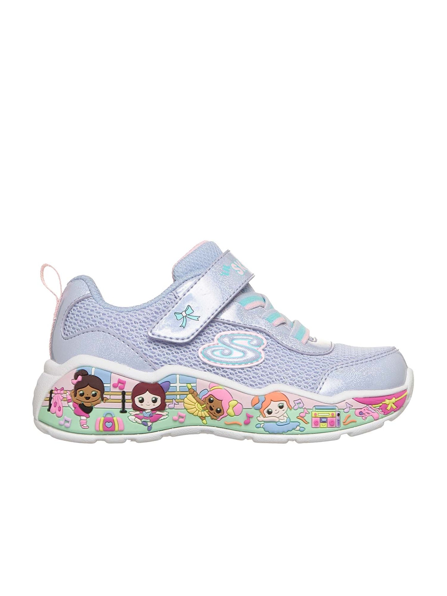 SNEAKERS PLAY SCENE FUN SQUAD SKECHERS DA BAMBINA LILLA