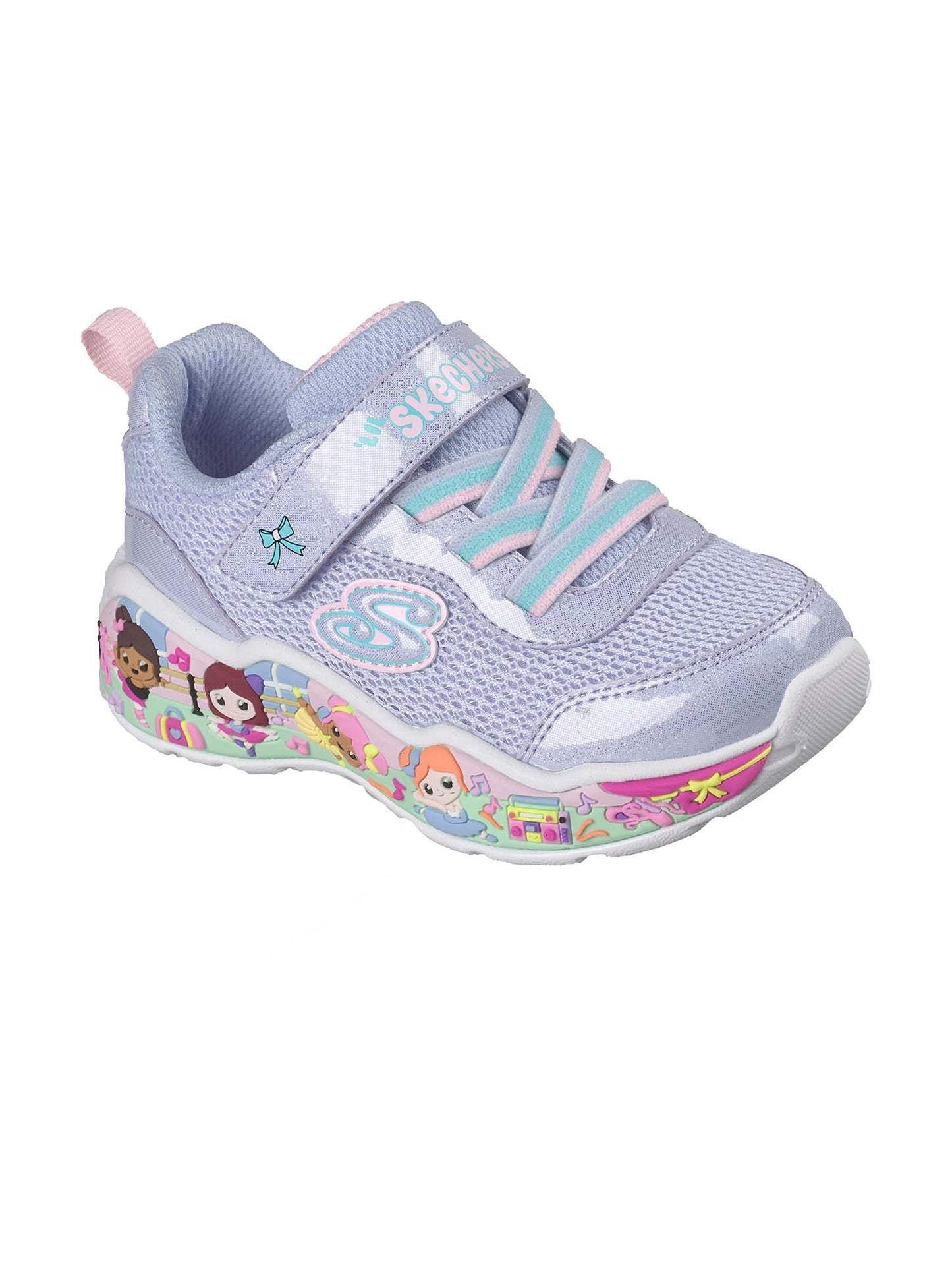 SNEAKERS PLAY SCENE FUN SQUAD SKECHERS DA BAMBINA LILLA