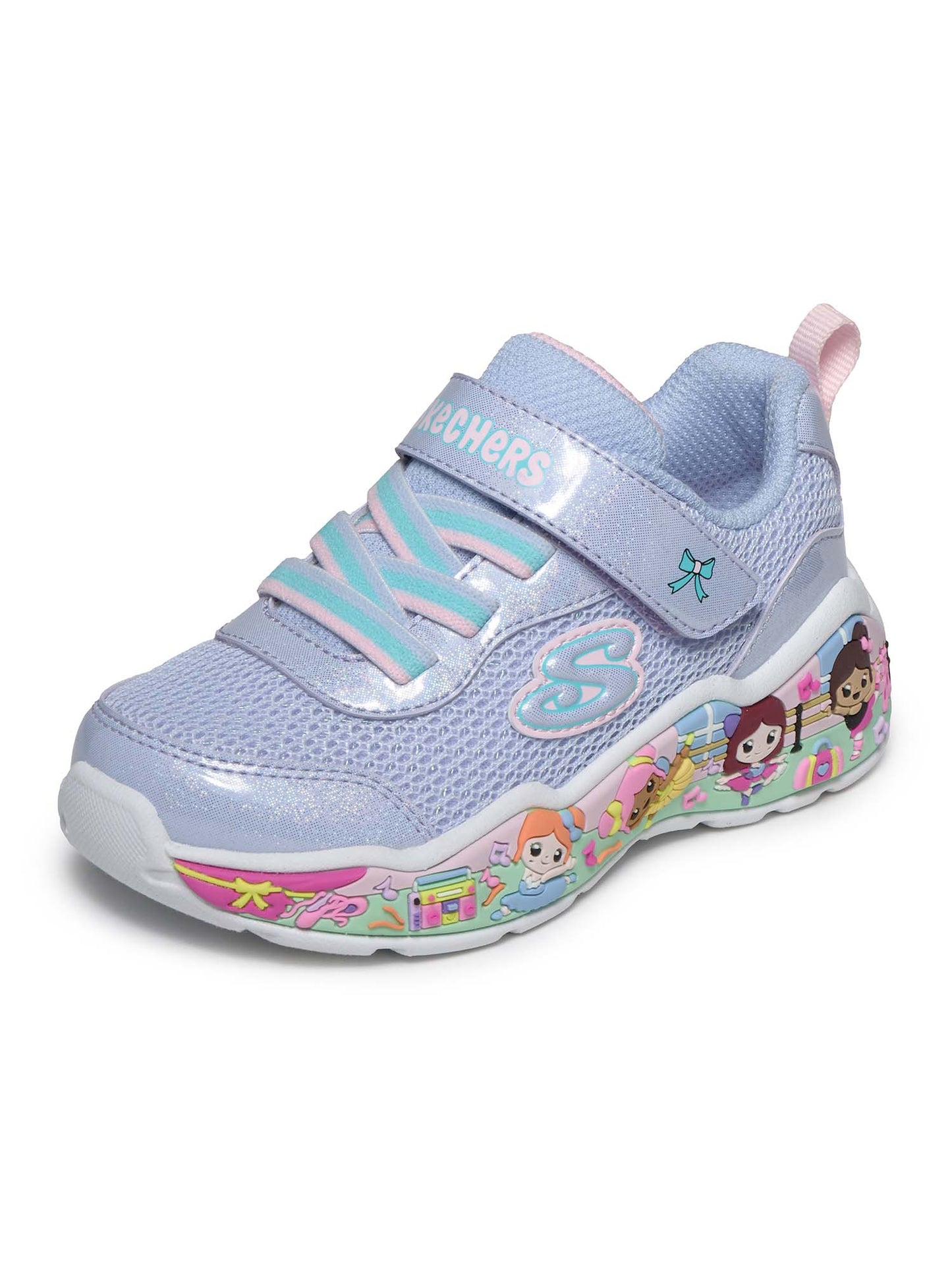 SNEAKERS PLAY SCENE FUN SQUAD SKECHERS DA BAMBINA LILLA