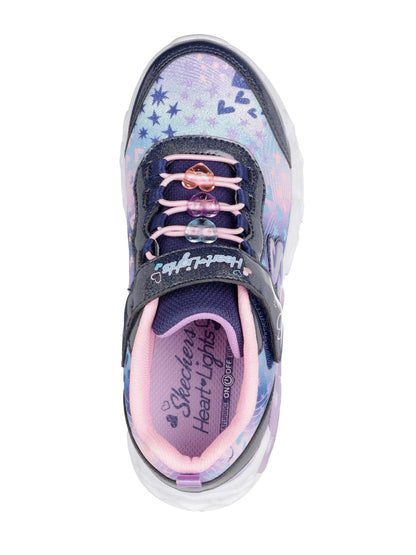SNEAKERS INFINITE HEART LIGHTS SKECHERS DA BAMBINA BLU