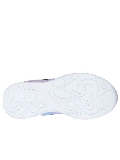 SNEAKERS INFINITE HEART LIGHTS SKECHERS DA BAMBINA BLU