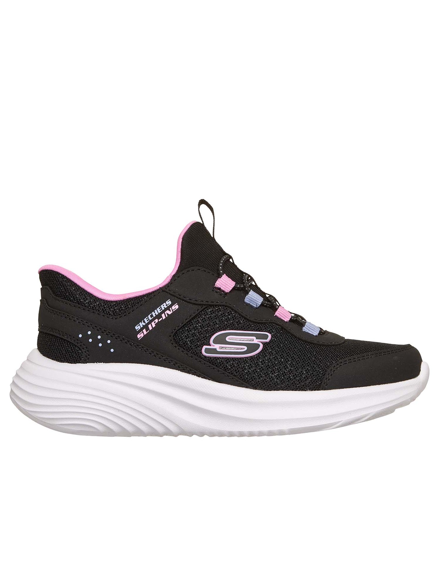 SLIP-INS BOUNDER PRO SKECHERS DA BAMBINA NERO