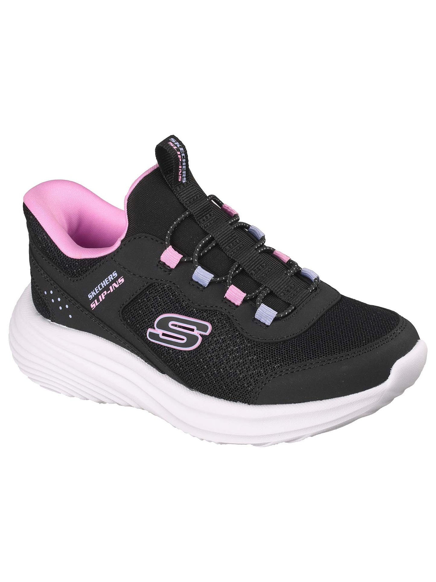 SLIP-INS BOUNDER PRO SKECHERS DA BAMBINA NERO