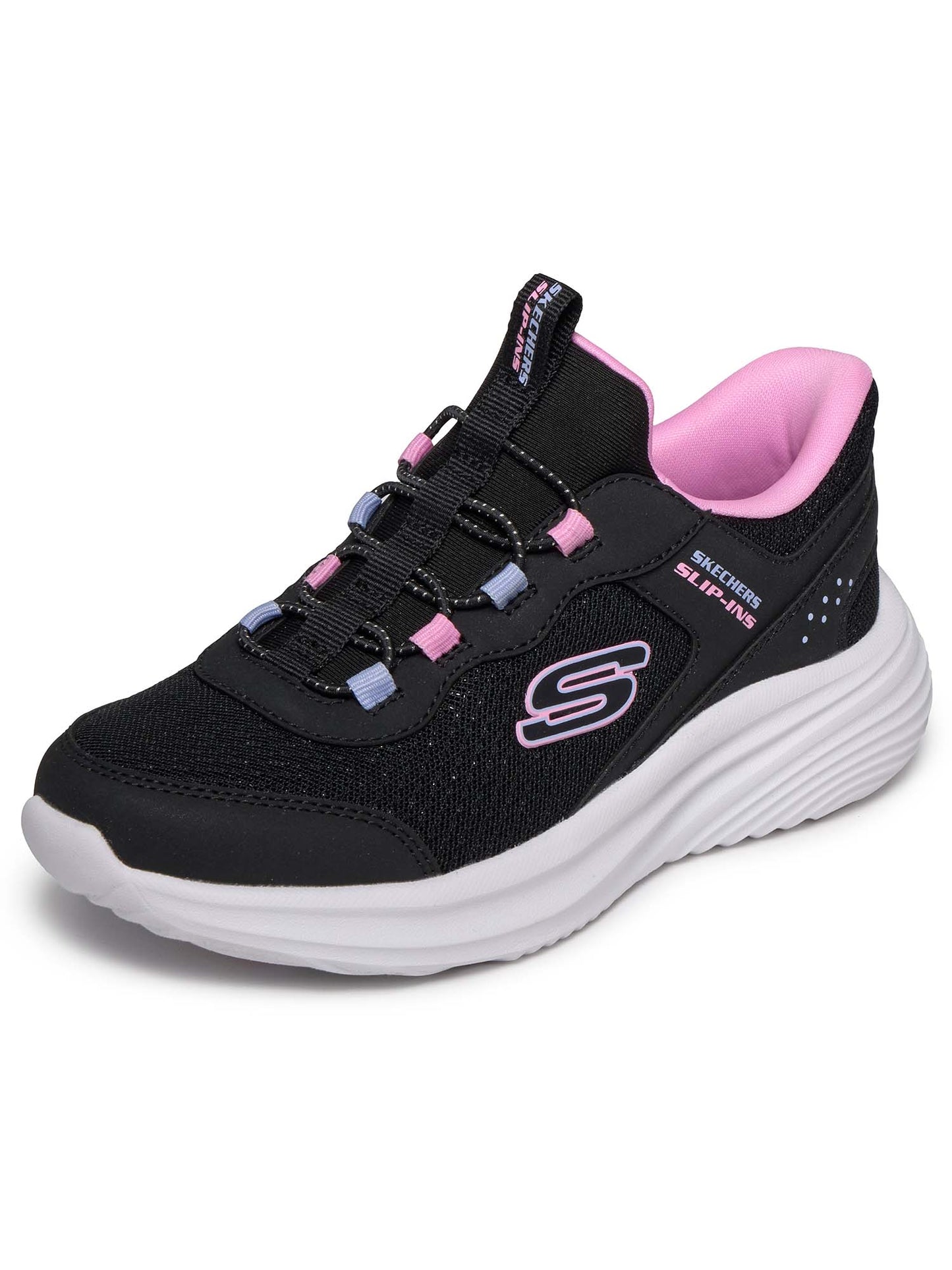 SLIP-INS BOUNDER PRO SKECHERS DA BAMBINA NERO