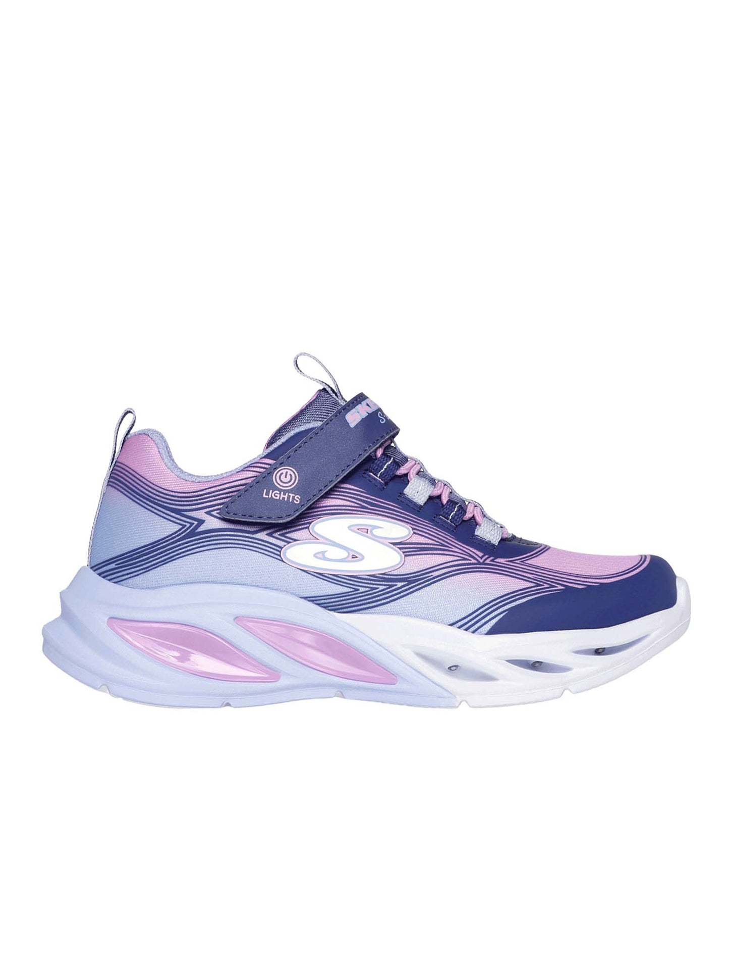 SNEAKERS COSMIC GLOW S-LIGHTS SKECHERS DA BAMBINA LILLA