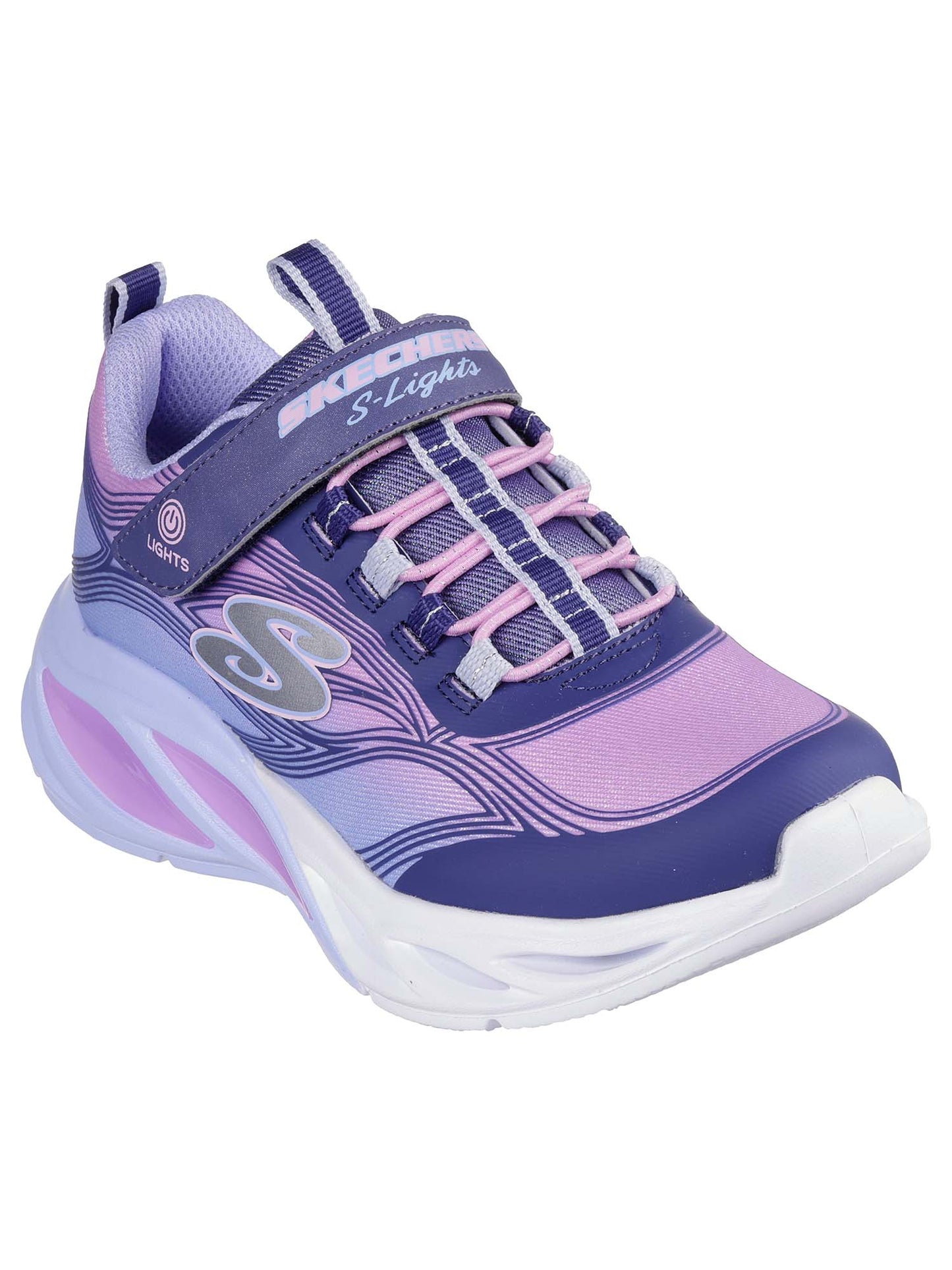 SNEAKERS COSMIC GLOW S-LIGHTS SKECHERS DA BAMBINA LILLA