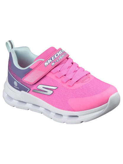 SNEAKERS GLIDE-STEP LIGHTS SKECHERS DA BAMBINA FUCSIA