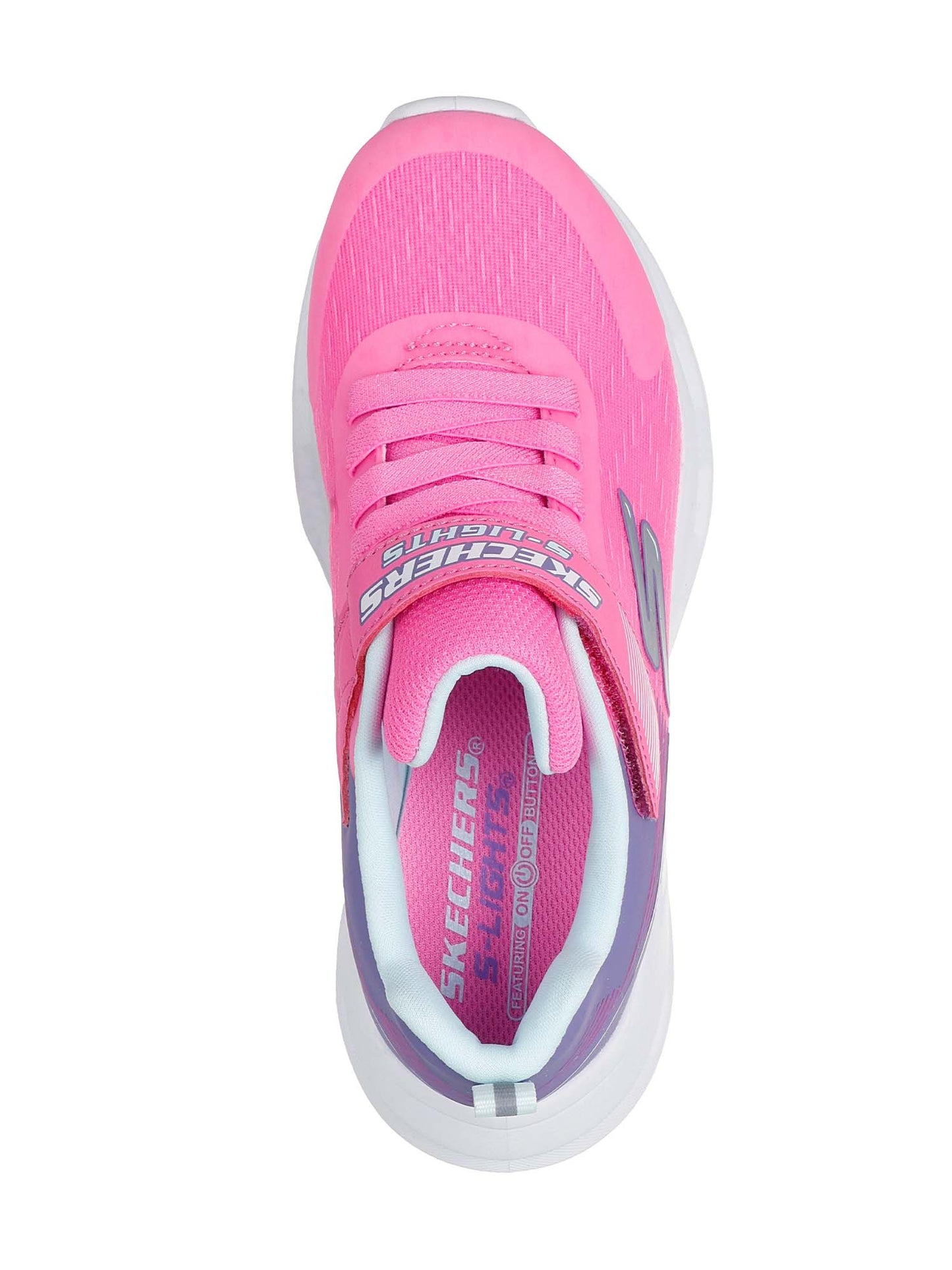 SNEAKERS GLIDE-STEP LIGHTS SKECHERS DA BAMBINA FUCSIA
