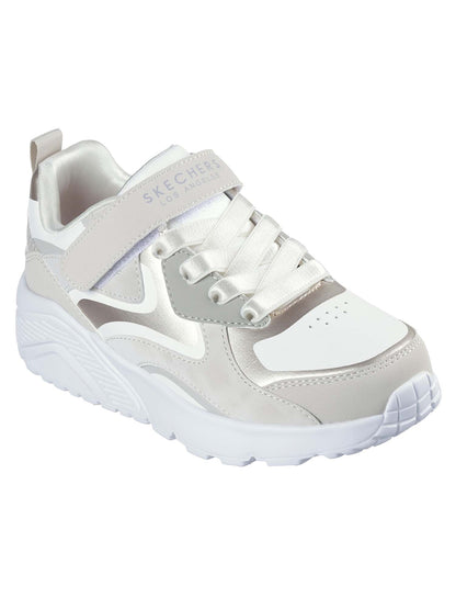 SNEAKERS UNO LITE SKECHERS DA BAMBINA NATURALE