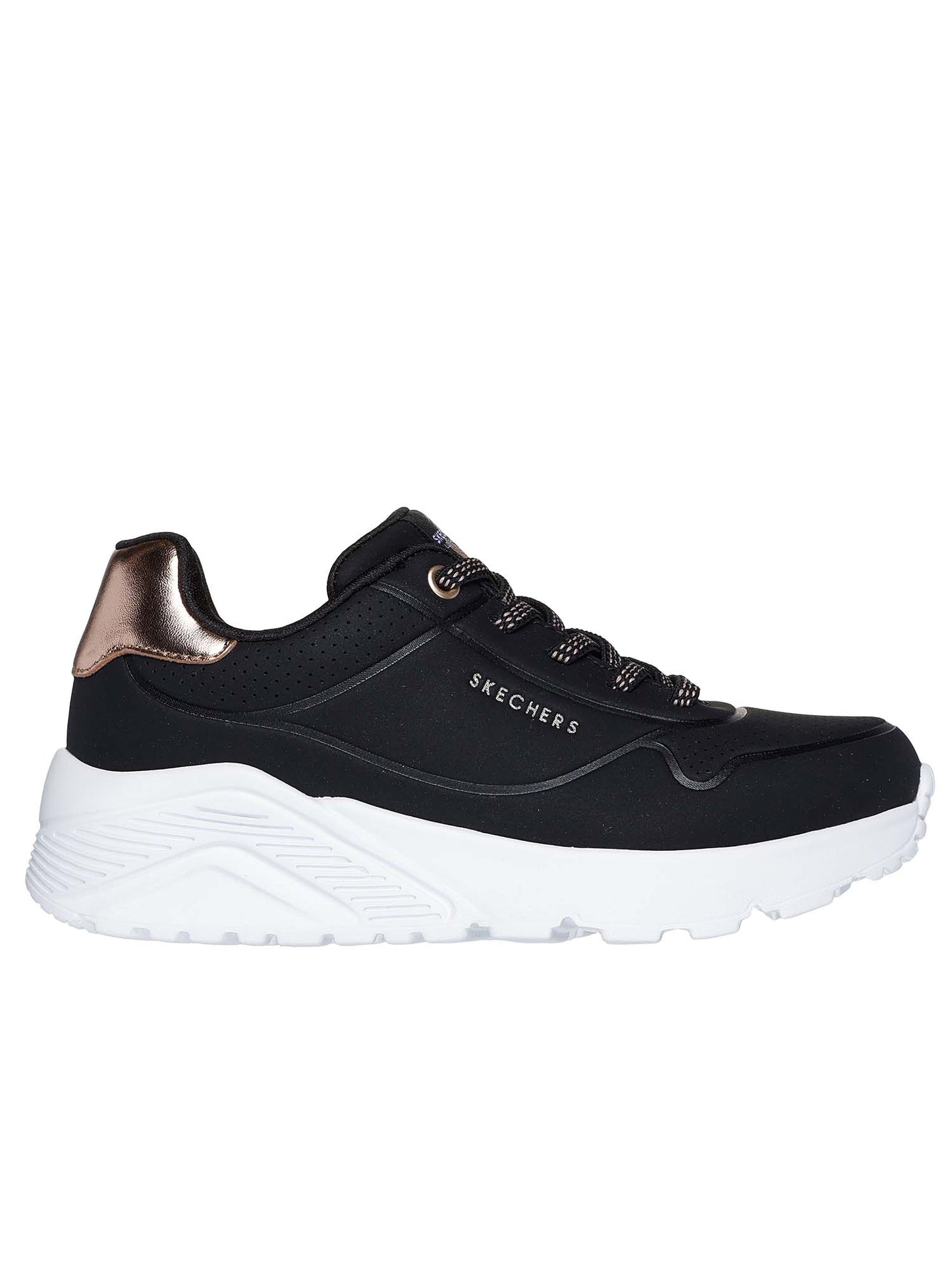 SNEAKERS UNO LITE SKECHERS DA BAMBINA NERO