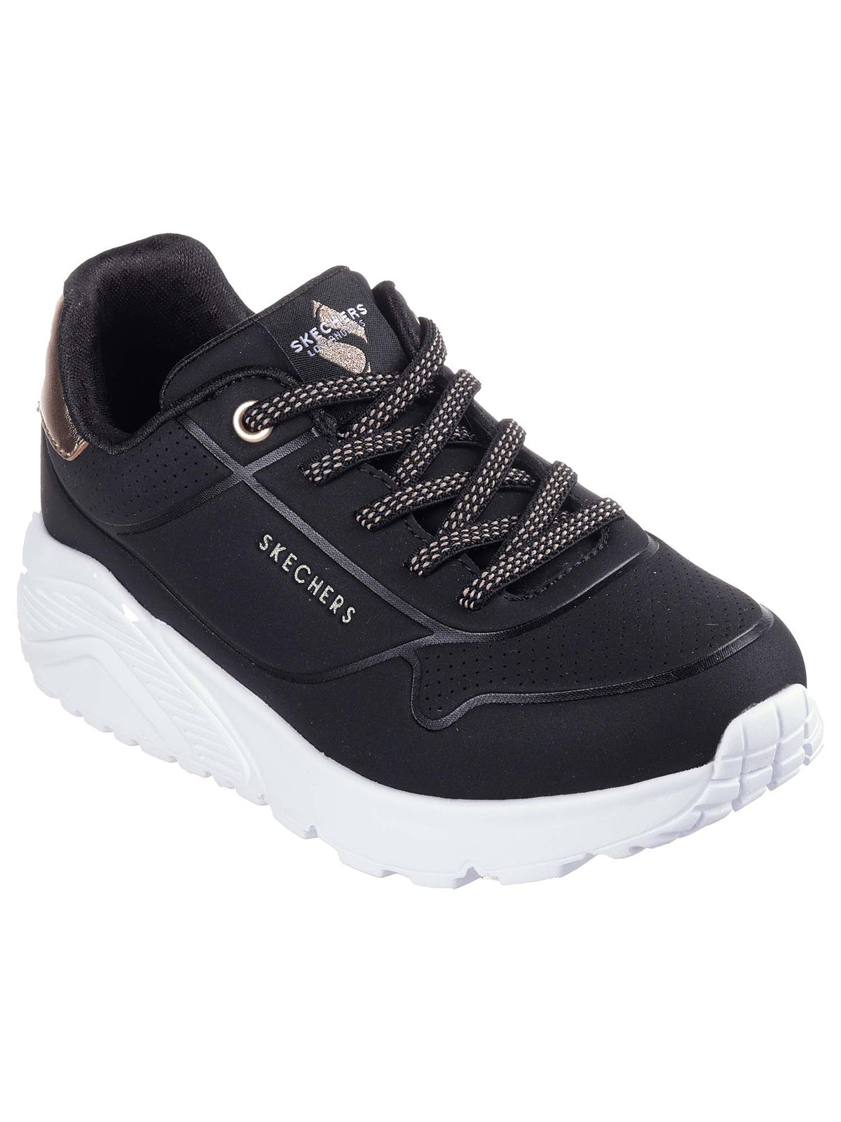 Skechers uno lite sneakers ps da bambino/a nero-bianco